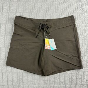 Eddie Bauer Women 10 Brown Board Short Nylon 7.5" Inseam Outdoor Hike Active NWT